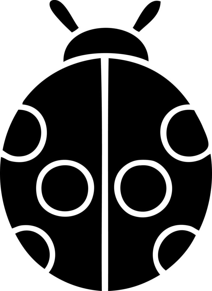 flat symbol lady bug vector