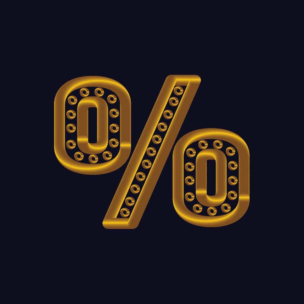 Golden numbers set. Vector 3d illustration. Realistic shiny characters. Isolated digits. Decoration elements for banner, cover, birthday or anniversary party invitation design