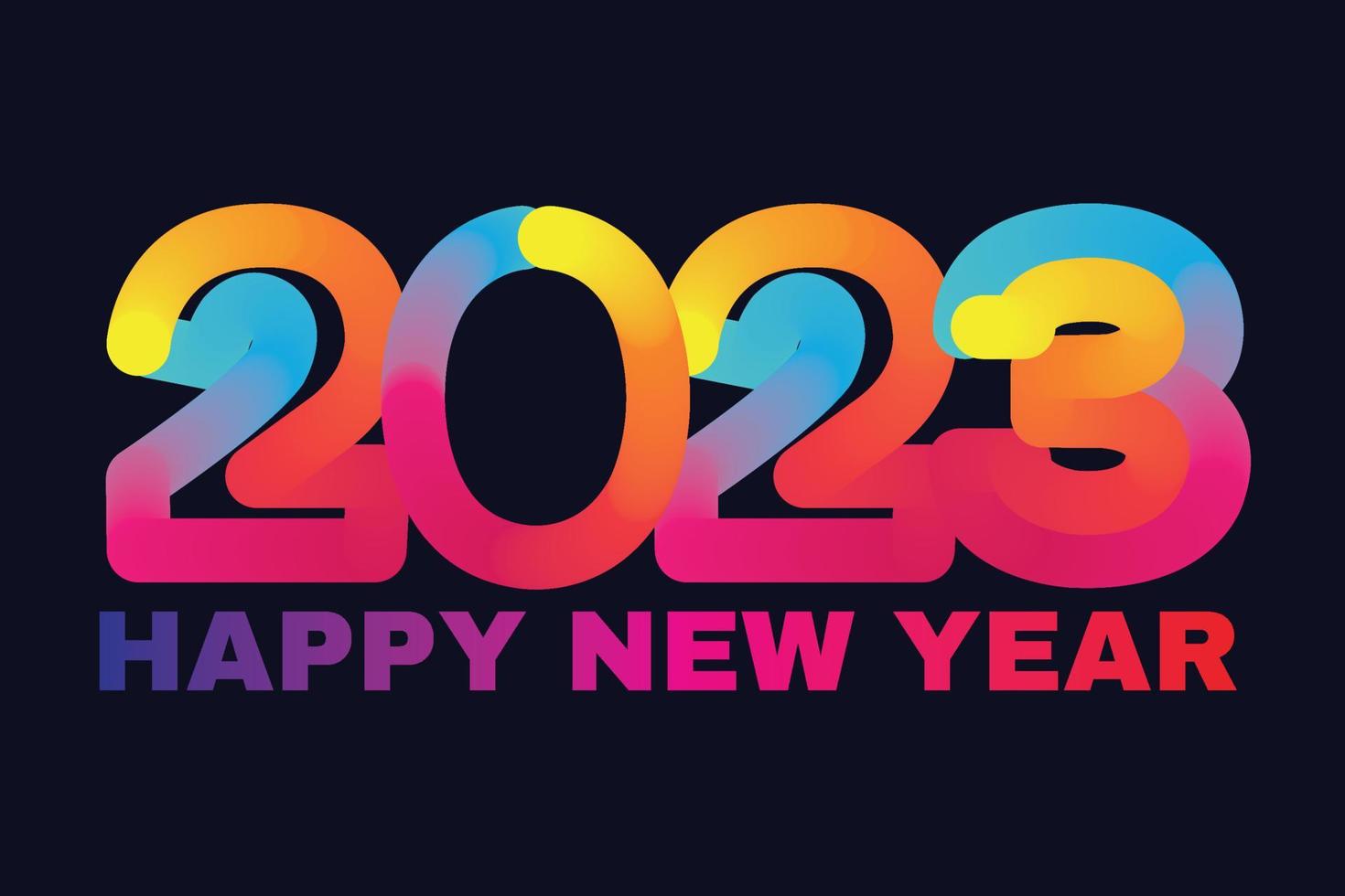 feliz año nuevo 2023 plantilla de diseño de tarjeta de felicitación de vacaciones de invierno. finales de 2022 y principios de 2023. el concepto del comienzo del nuevo año. la página del calendario da la vuelta y comienza el nuevo año vector