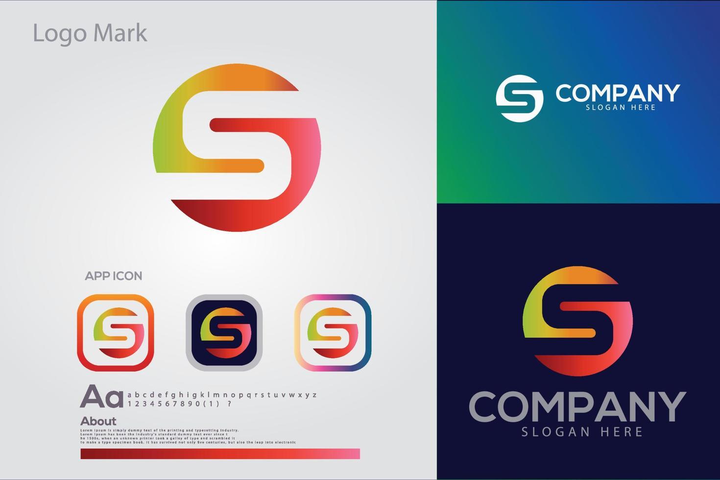 abstract letter logo vector