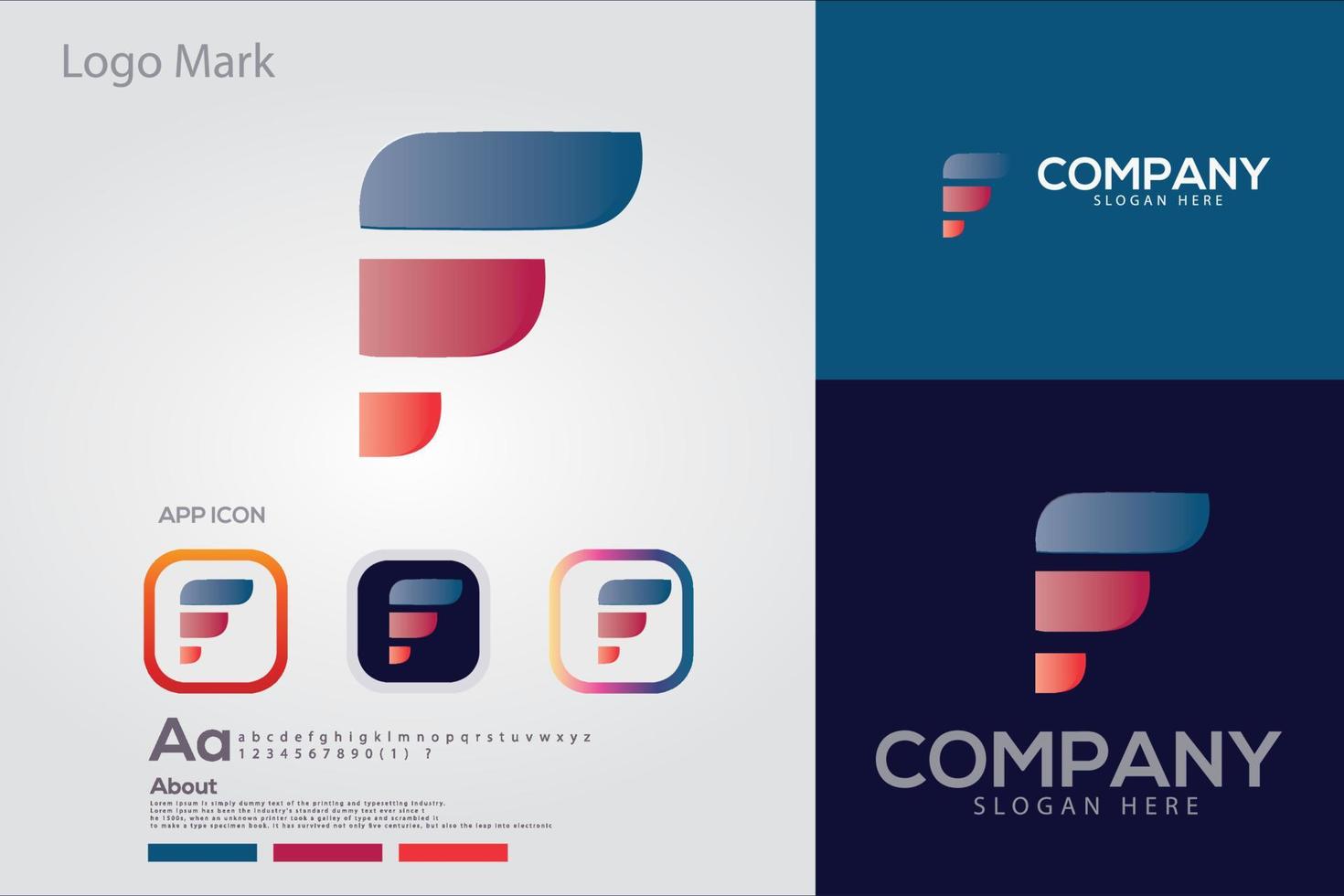 Abstract logo icon design template elements with letter logo vector