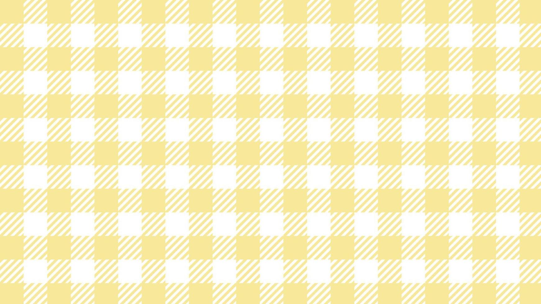 aesthetic soft pastel yellow tartan, gingham, plaid, checkers pattern wallpaper illustration, perfect for banner, wallpaper, backdrop, postcard, background for your design vector