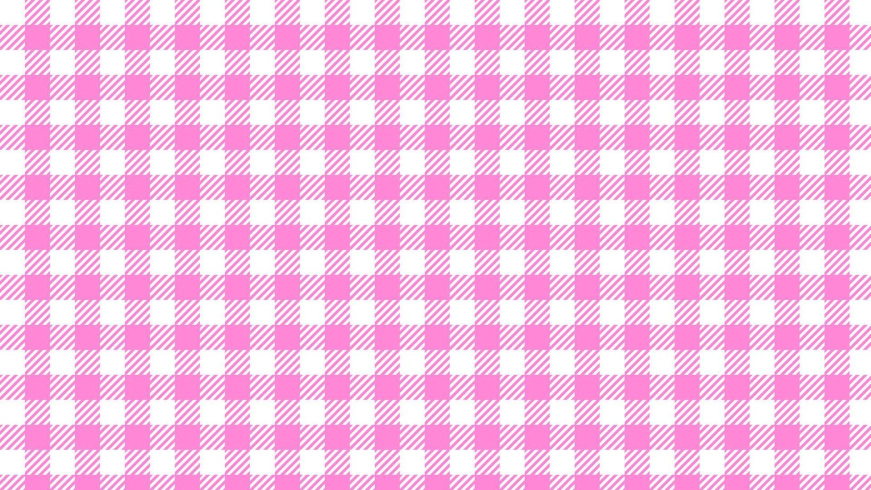 aesthetic pink small tartan, gingham, plaid, checkers, checkered pattern wallpaper illustration, perfect for banner, wallpaper, backdrop, postcard, background vector