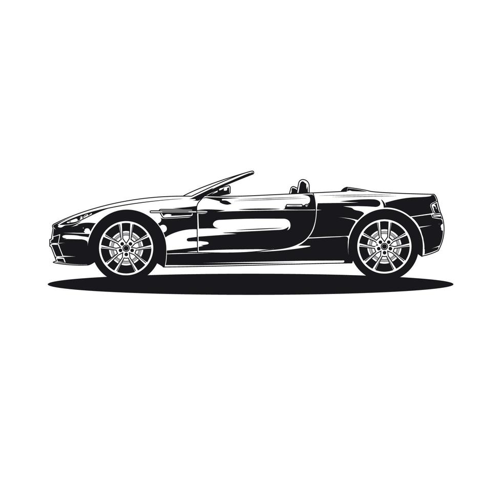 cabriolet car vector design