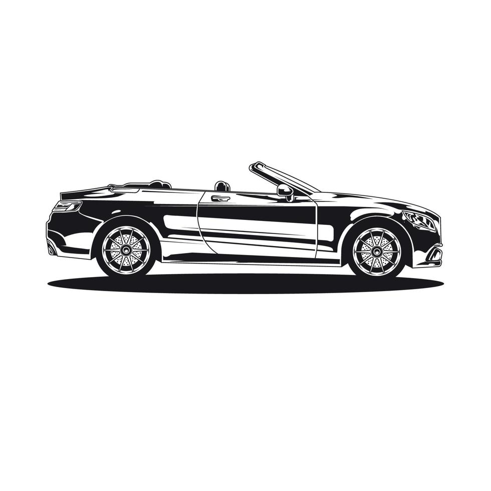 cabriolet car vector design