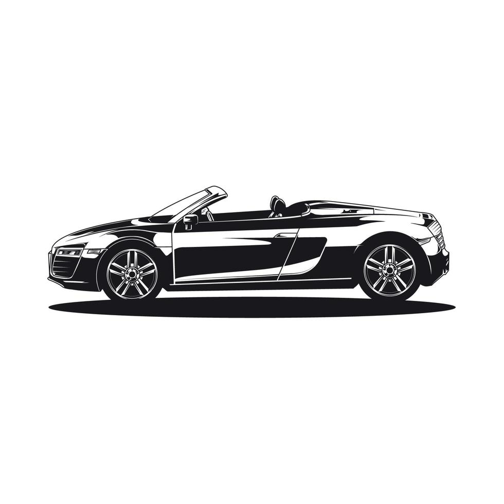 cabriolet car vector design