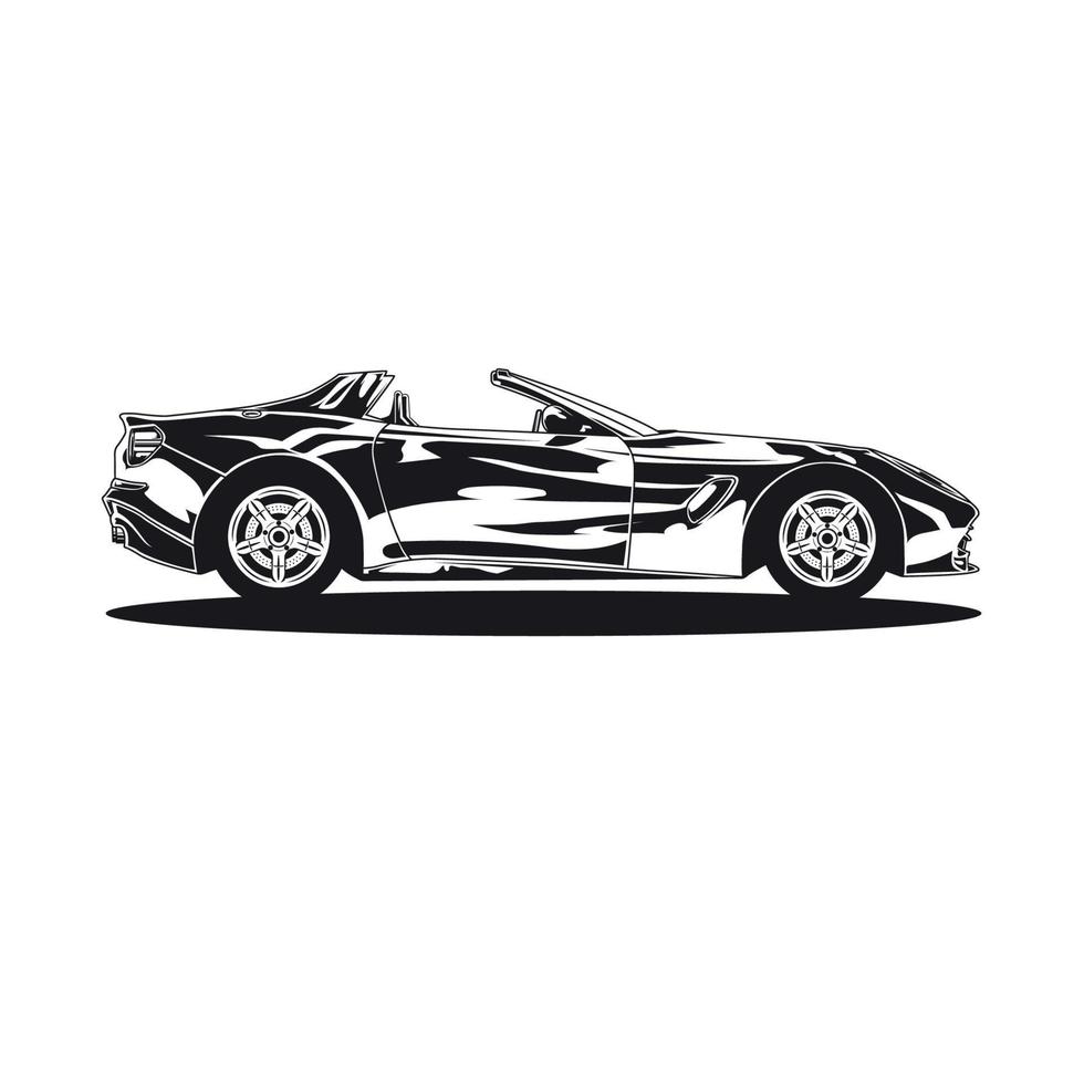 cabriolet car vector design