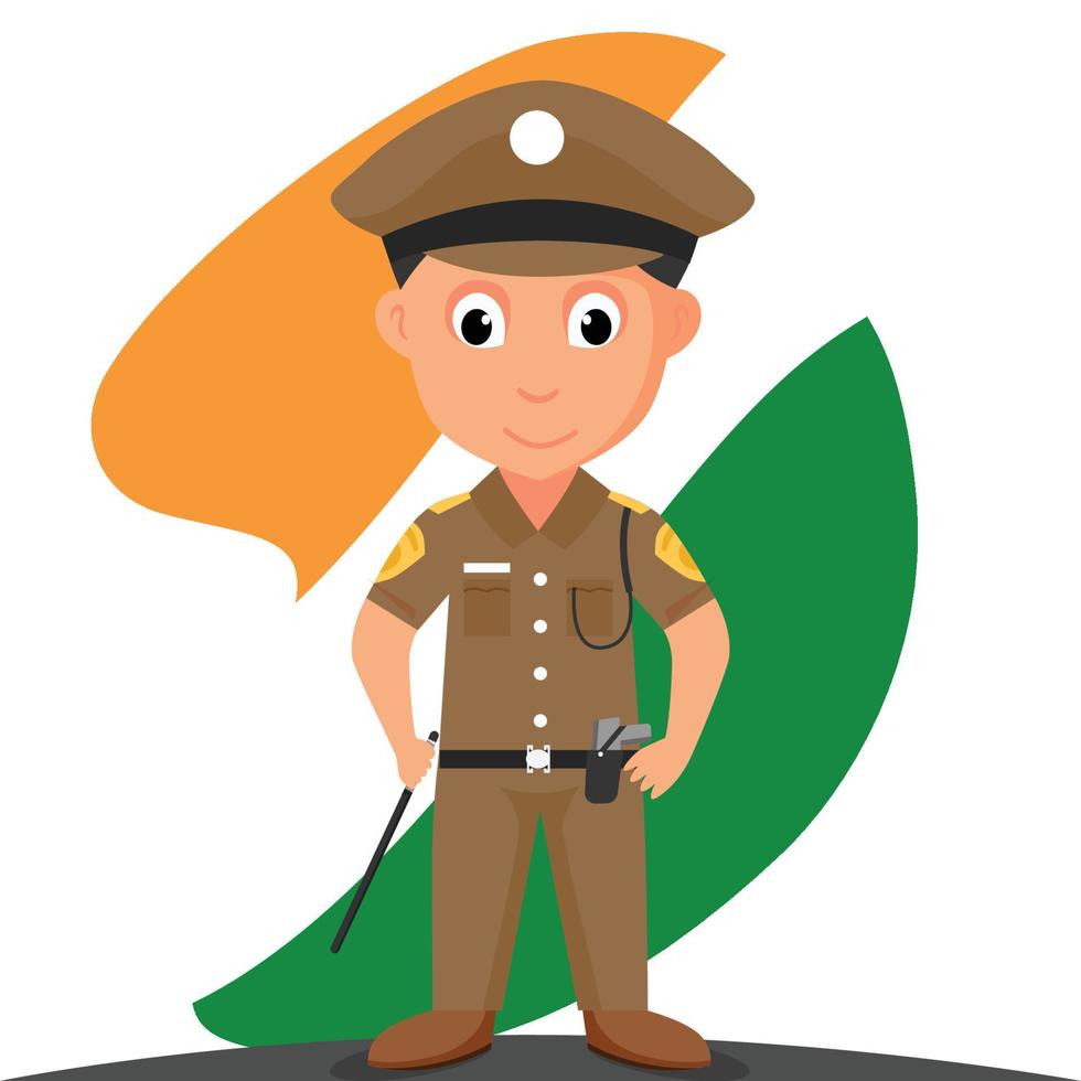 indian policeman clip art