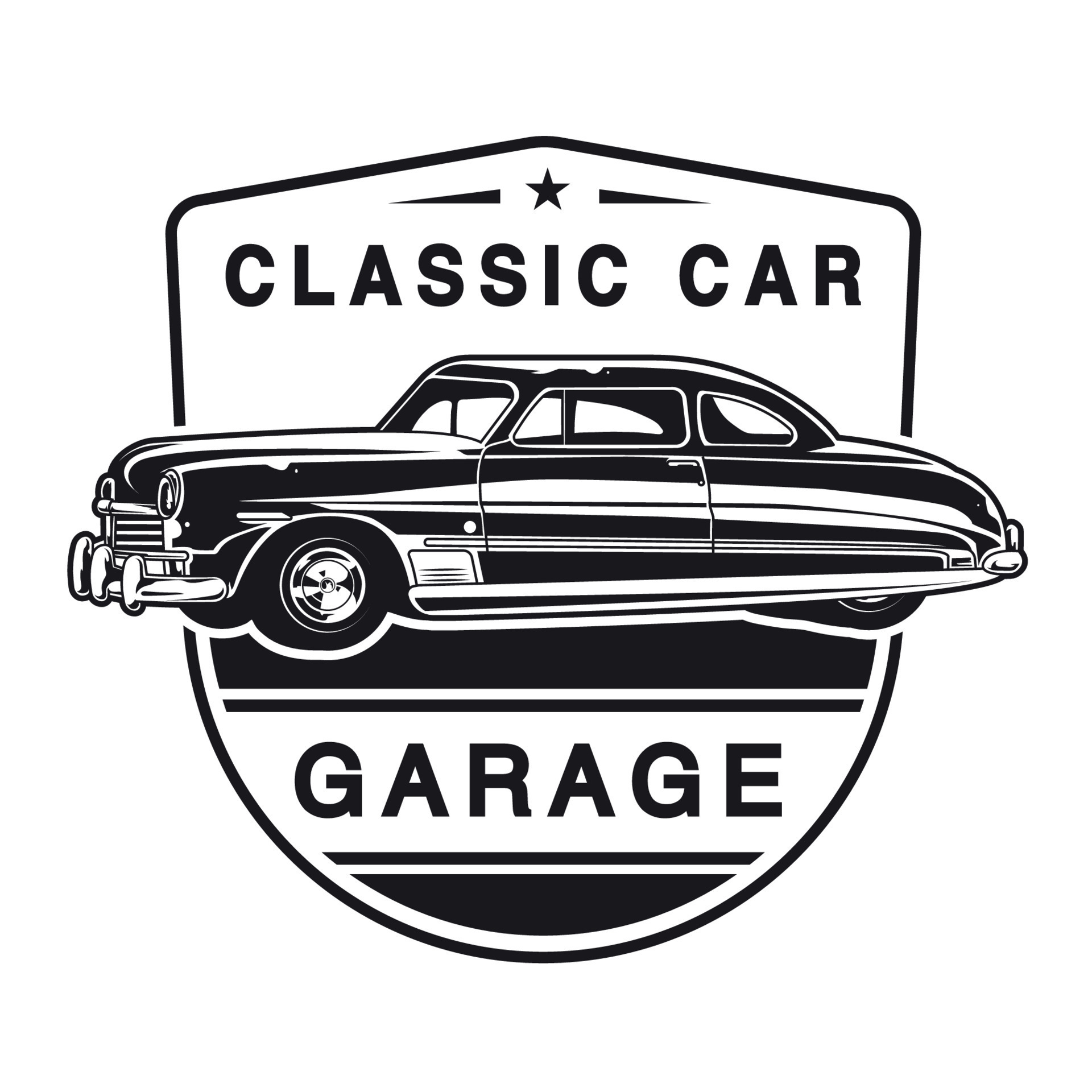vintage retro and classic car badge logo 10567797 Vector Art at Vecteezy