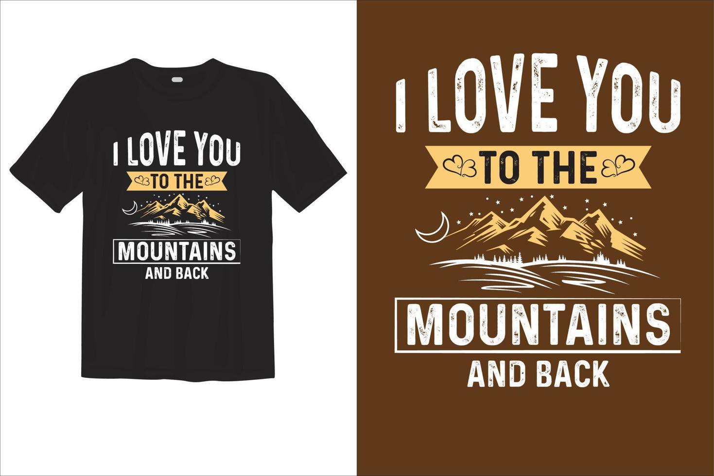 Adventure Travel and Camping T-shirt Design Template vector