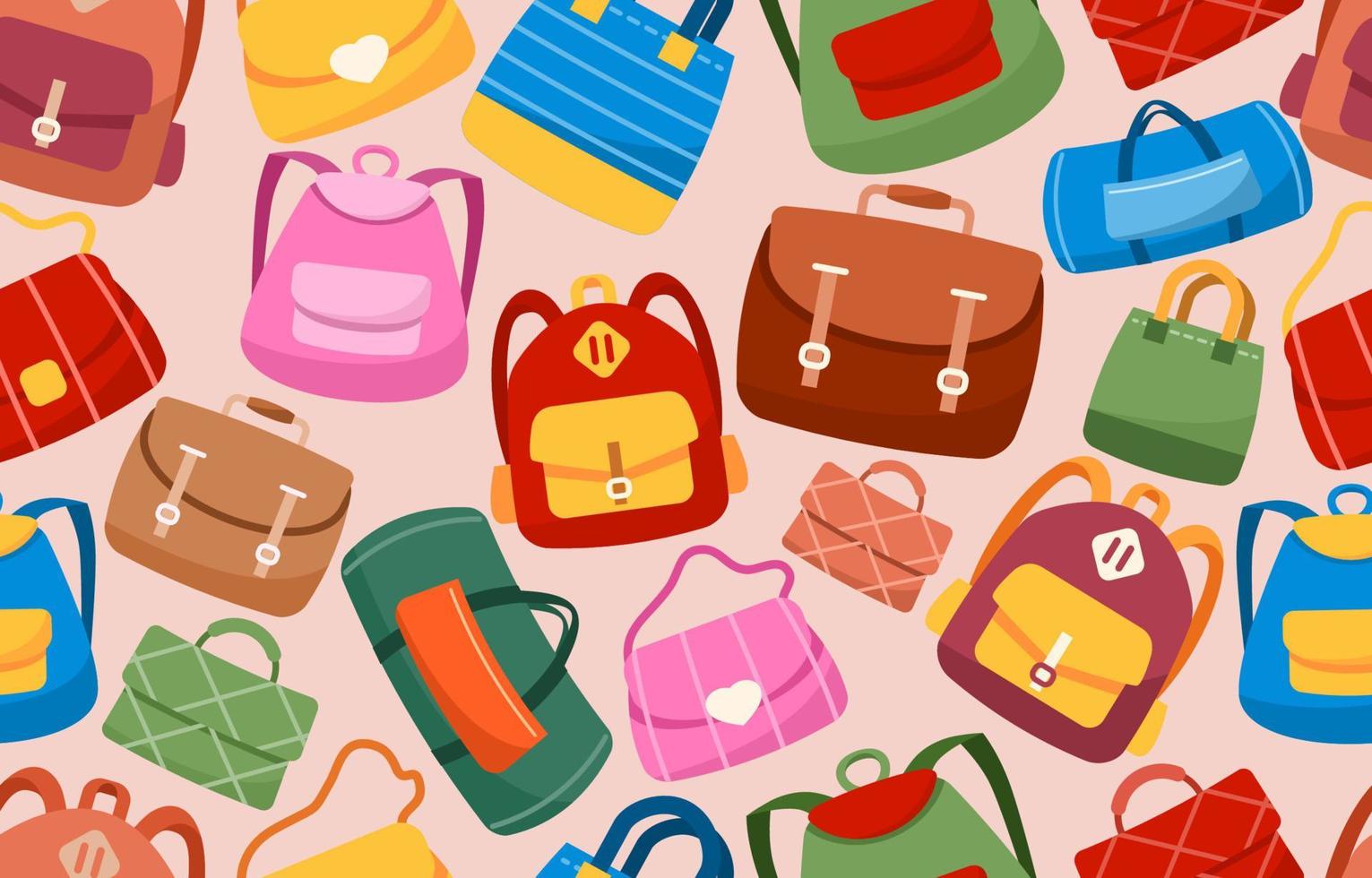 Multi Color And Assorted Bags Type vector