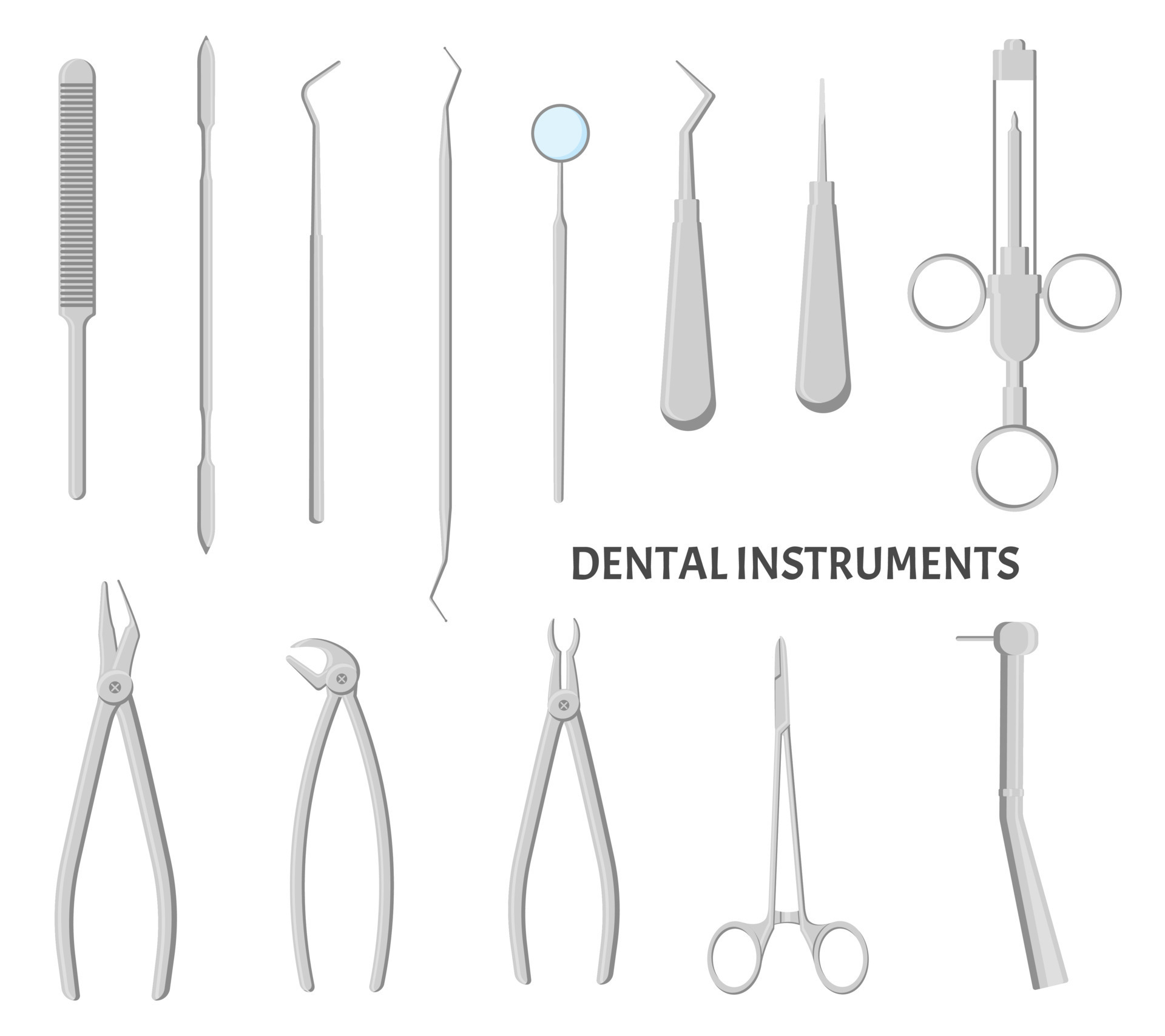 Different Dental Instruments