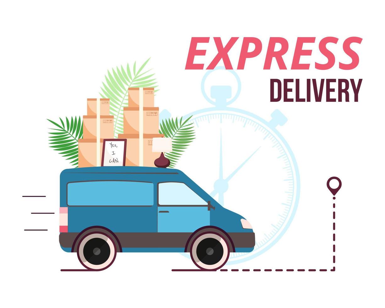 Online express delivery service concept. Track delivery. Shipping. vector