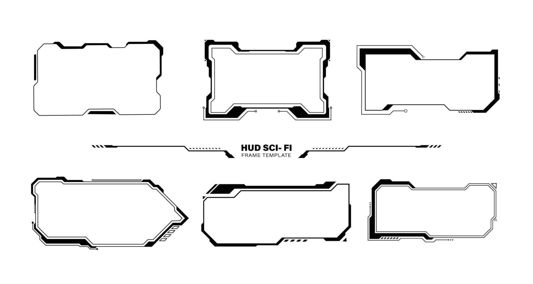 abstract sci fi frame template layout design concept background. vector illustration