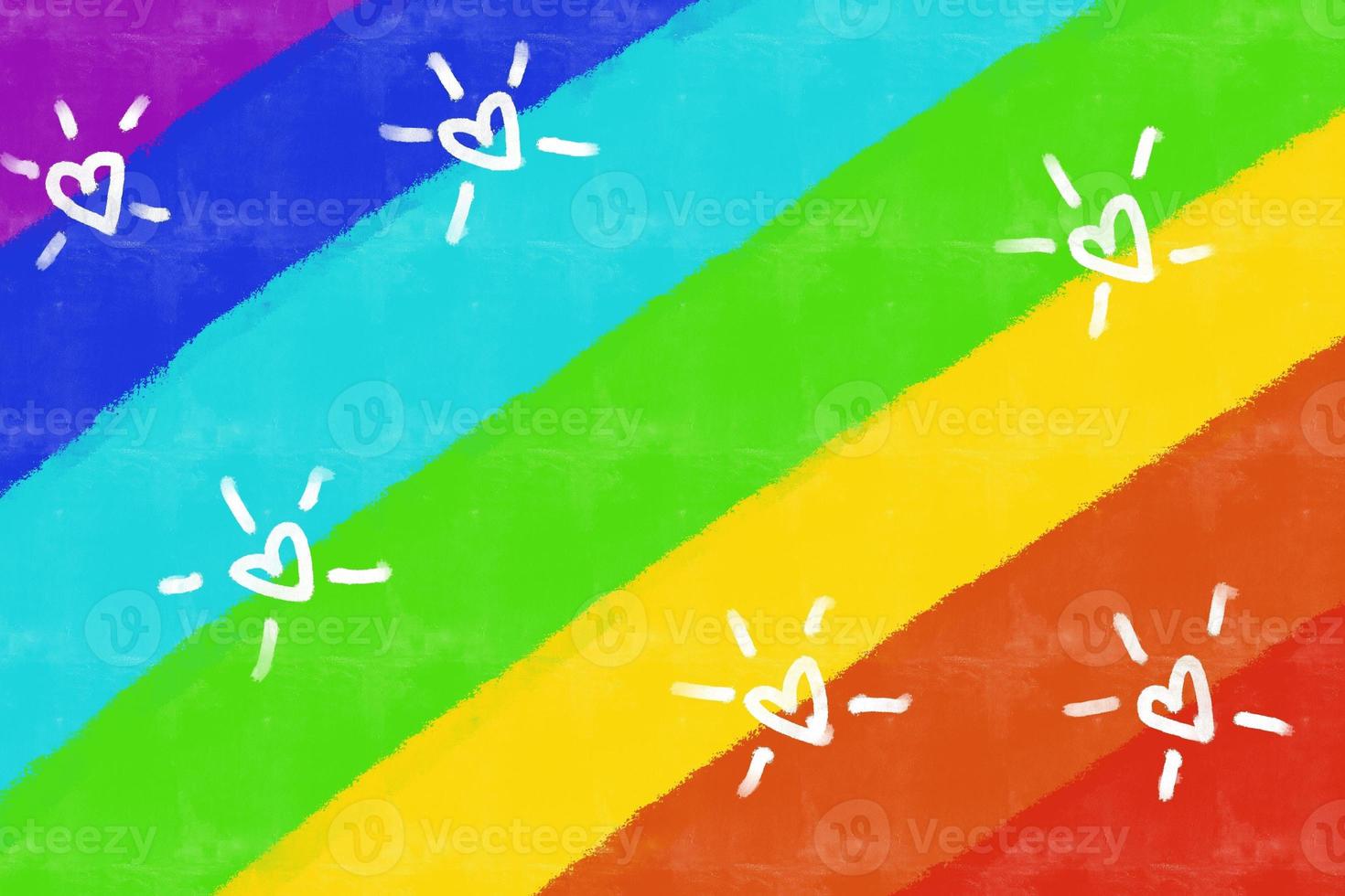 Lgbt community symbol in rainbow colors. Abstract painting background. Watercolor rainbow. Background in the colors of the LGBT flag. photo