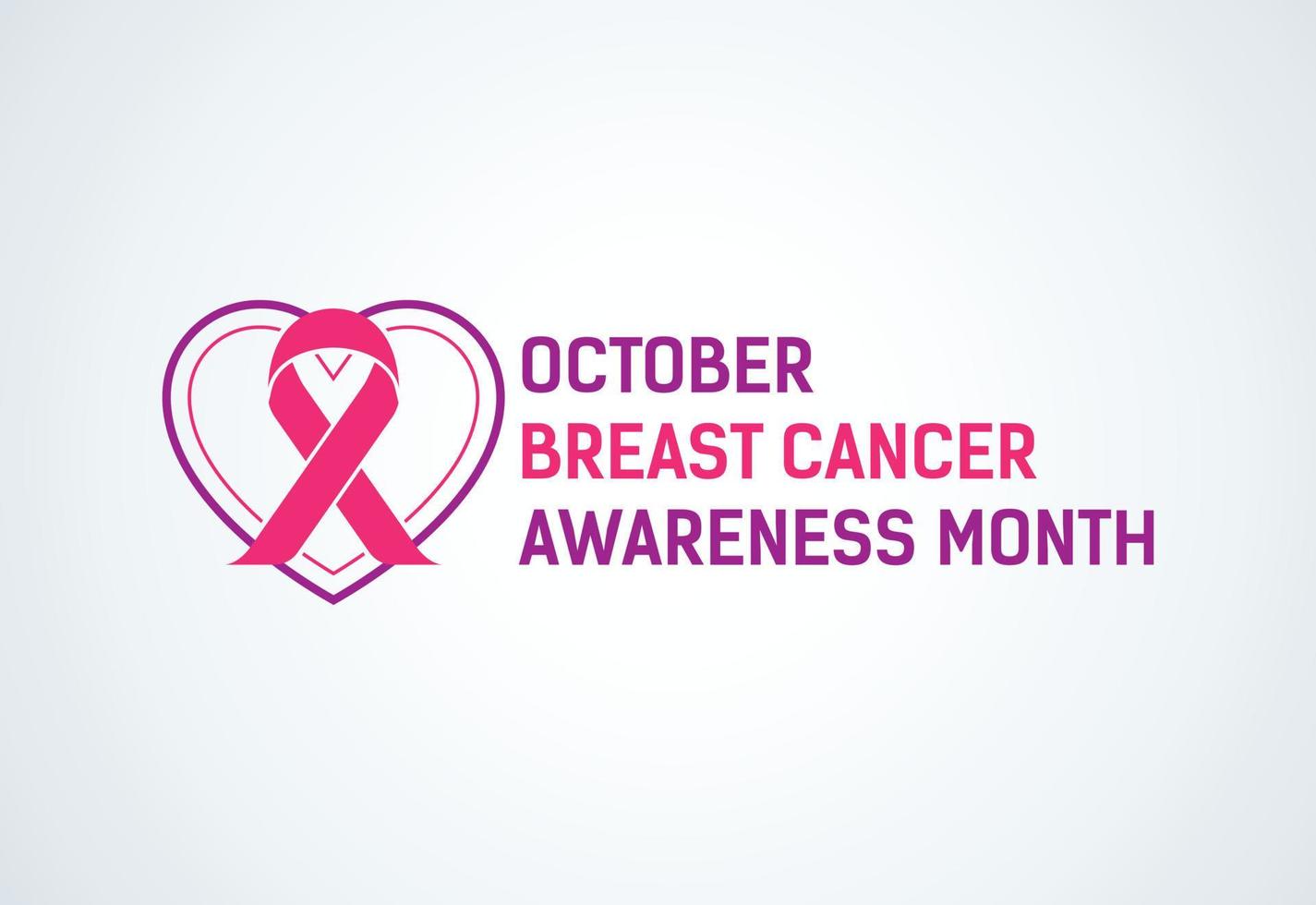 Breast cancer day. October is breast cancer awareness month. vector illustration