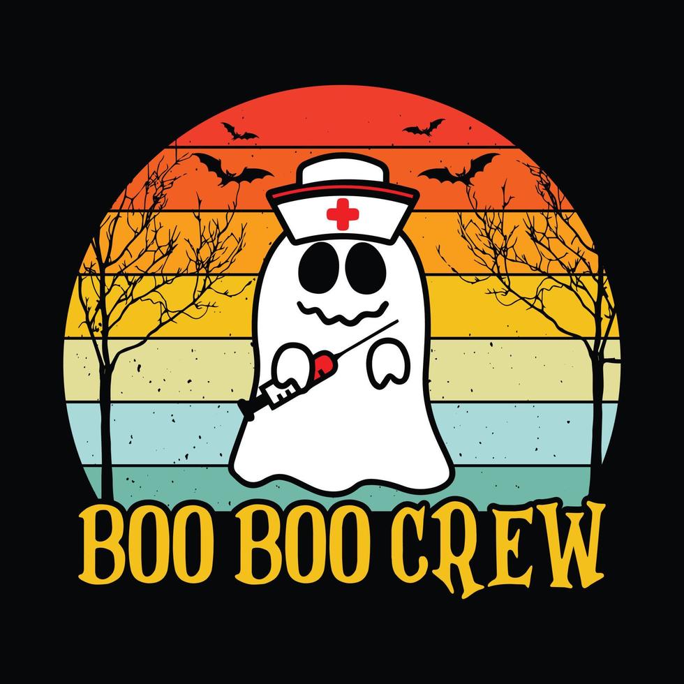 Boo Boo Crew - Halloween quotes t shirt design, vector graphic