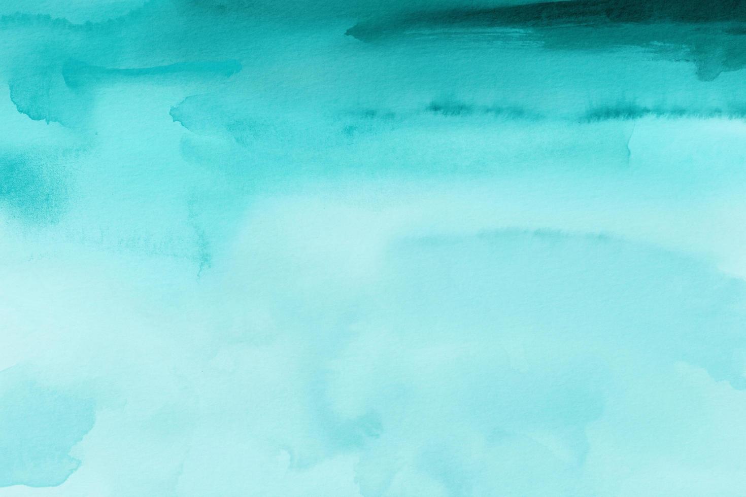 Abstract Turquoise Watercolour Background Texture photo