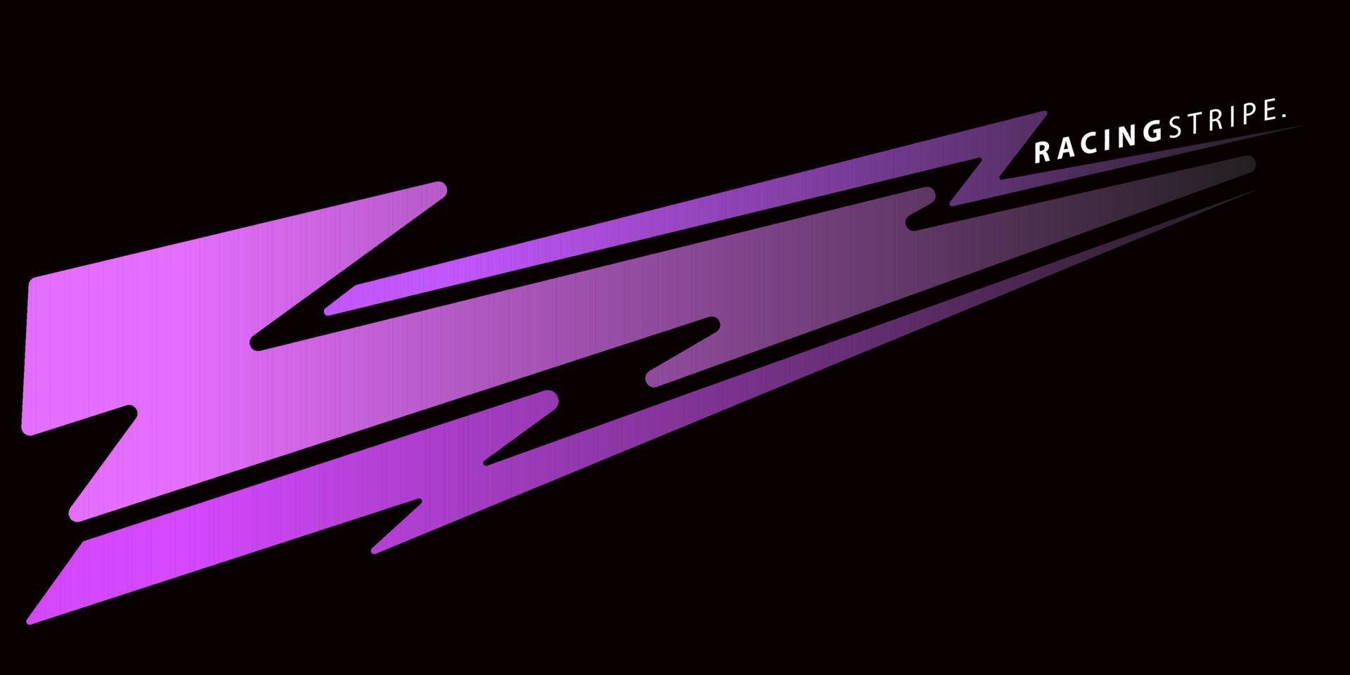 Racing Stripes Purple vector