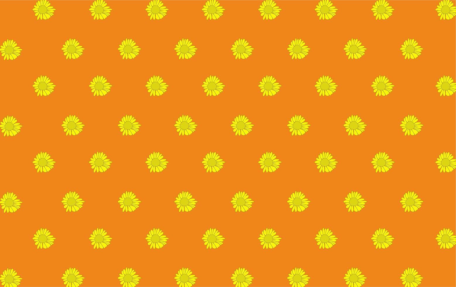 sun flowers seamless pattern vector