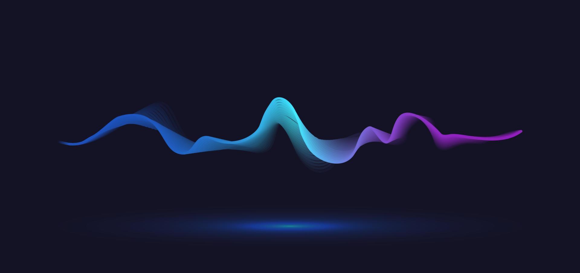 línea de onda de movimiento abstracto. diseño de vector de fondo de línea de degradado.