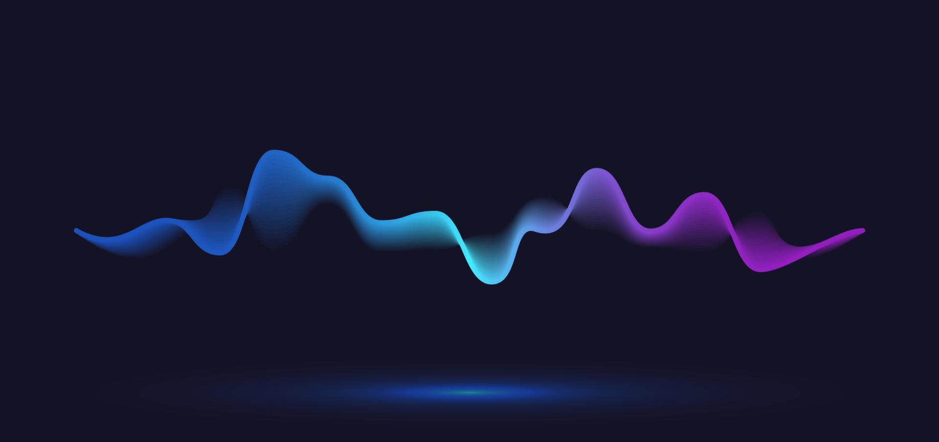 Abstract motion wave line. Gradient line background vector design.