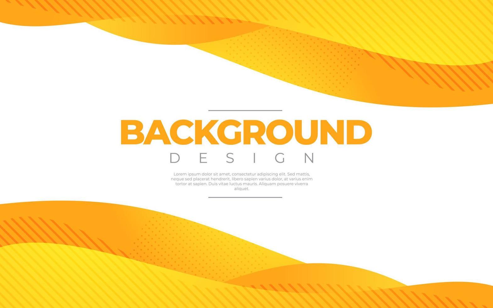 Dynamic fluid background. Orange color 3D style vector eps10