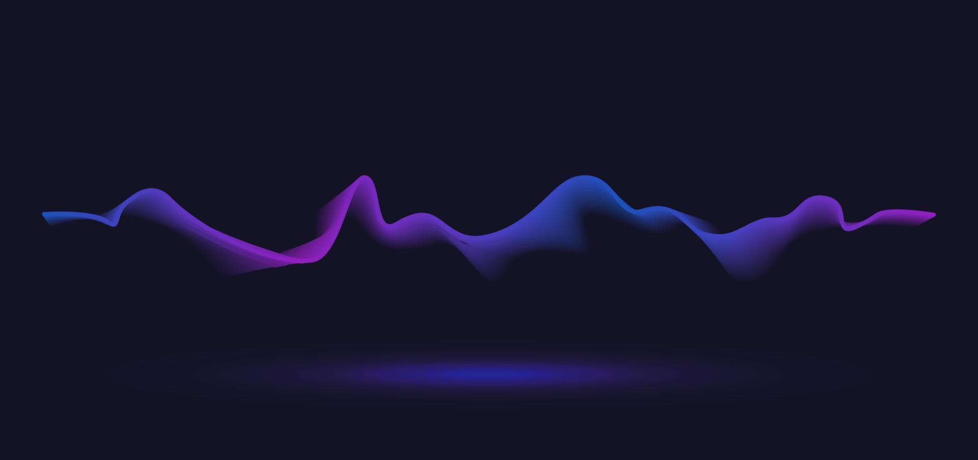 Abstract motion wave line. Gradient line background vector design.