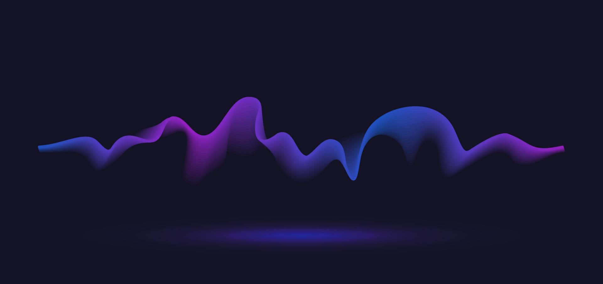 Abstract motion wave line. Gradient line background vector design.