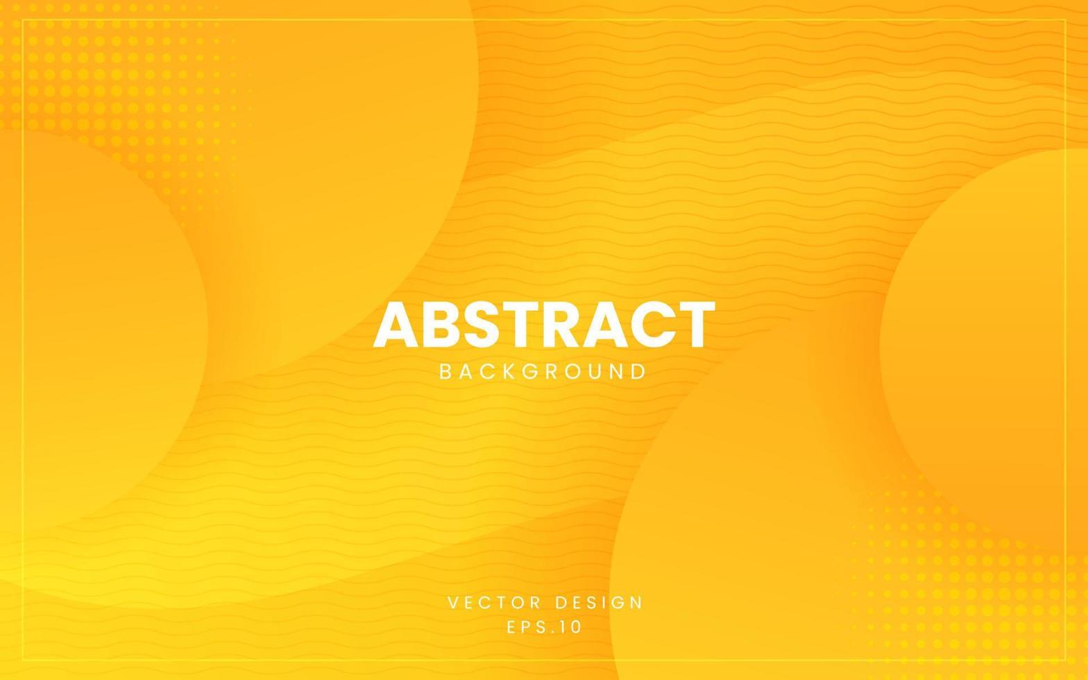 Dynamic fluid abstract background. Orange color 3D style vector