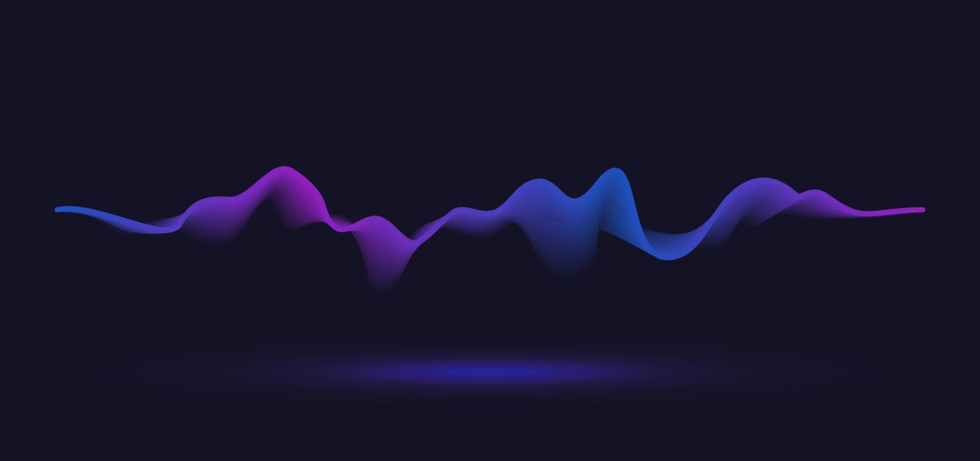 Abstract motion wave line. Gradient line background vector design.