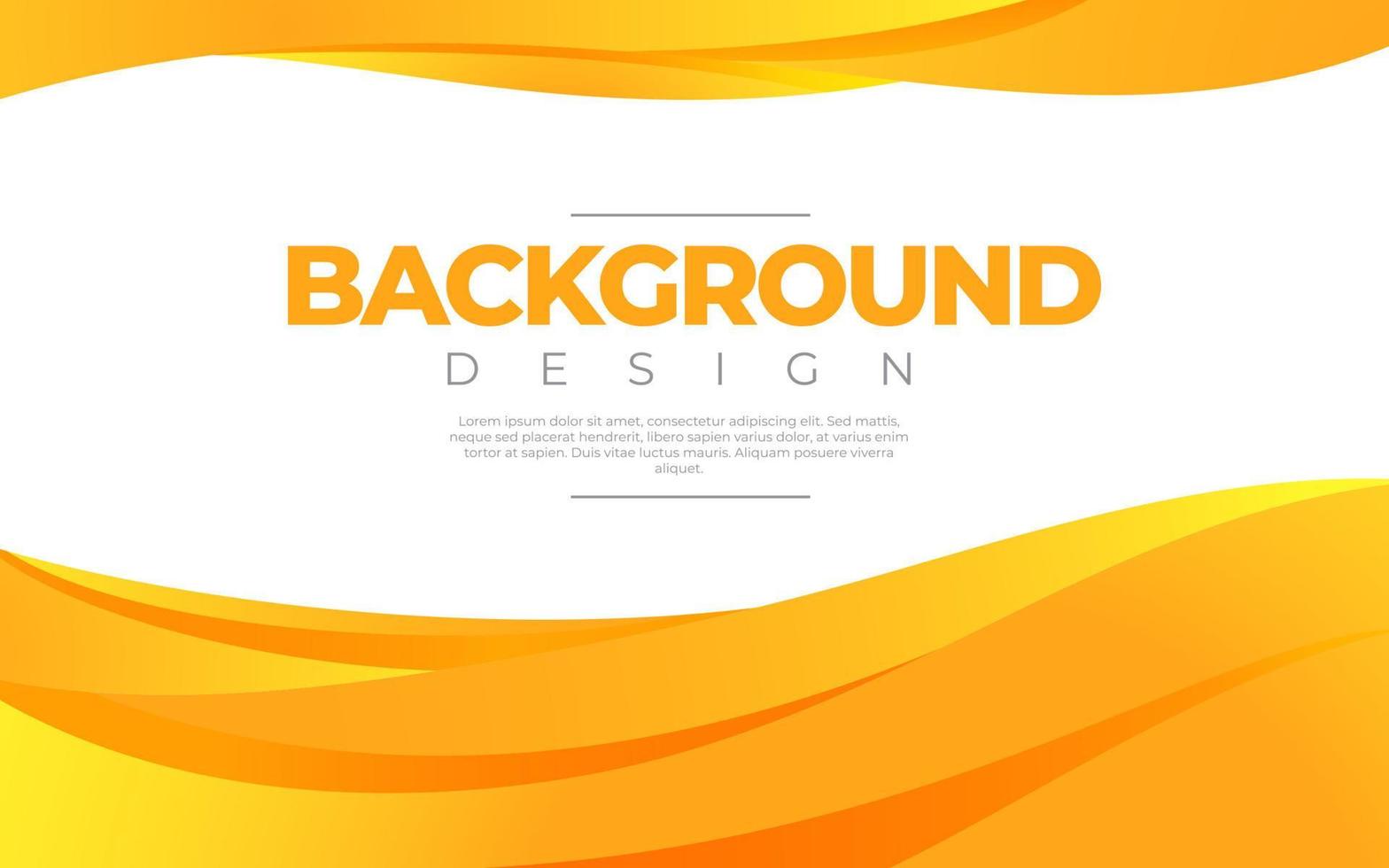 Dynamic fluid background. Orange color 3D style vector eps10