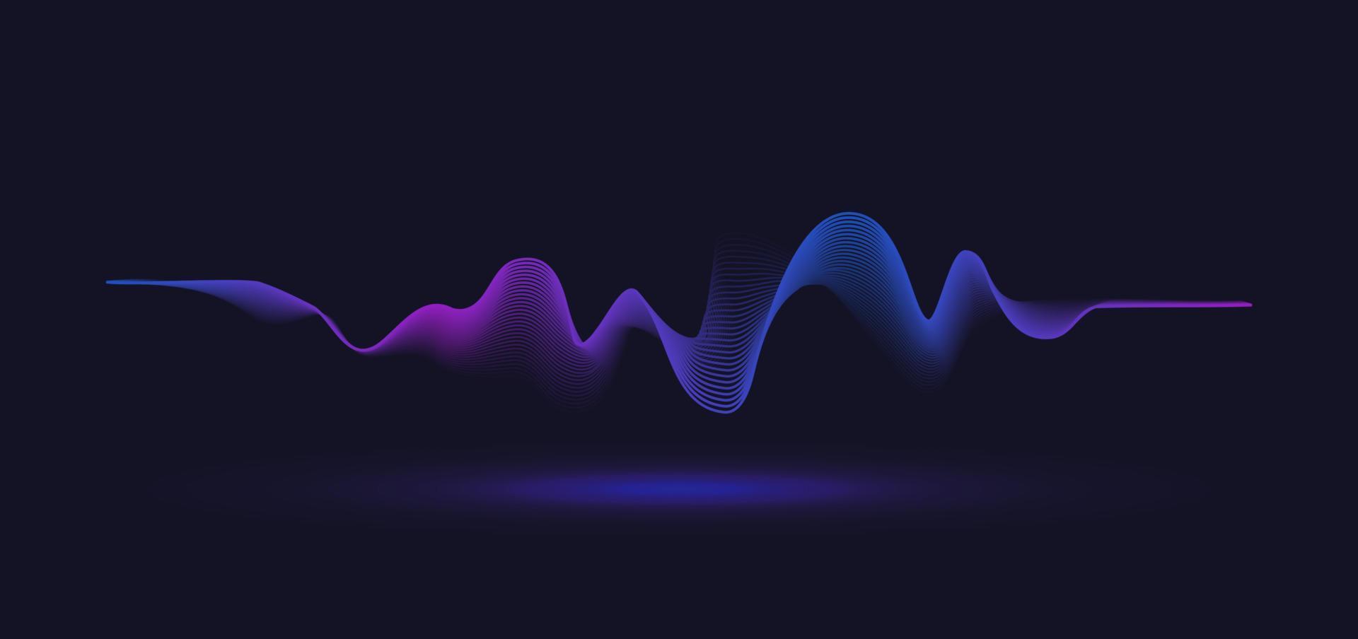 Abstract motion wave line. Gradient line background vector design.