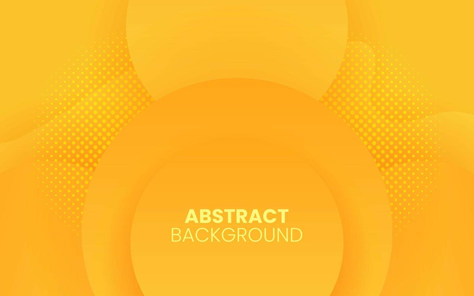 Dynamic fluid abstract background. Orange color 3D style vector