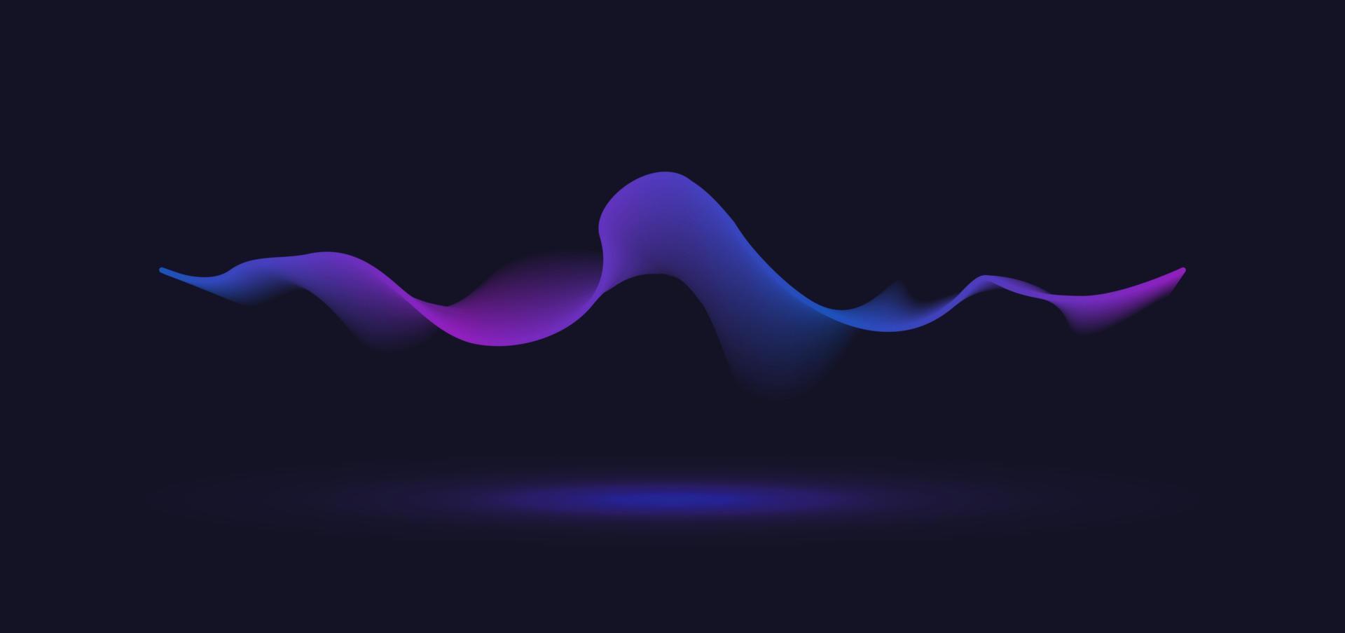 Abstract motion wave line. Gradient line background vector design.