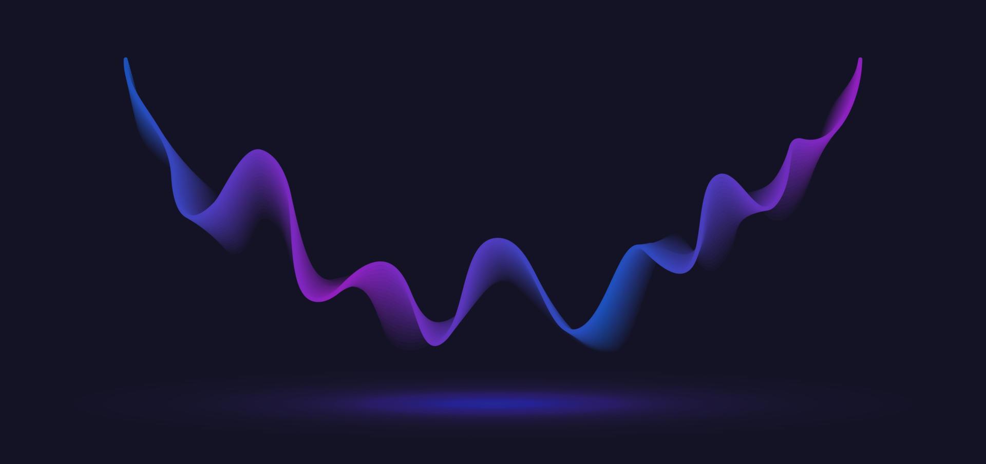 Abstract motion wave line. Gradient line background vector design.