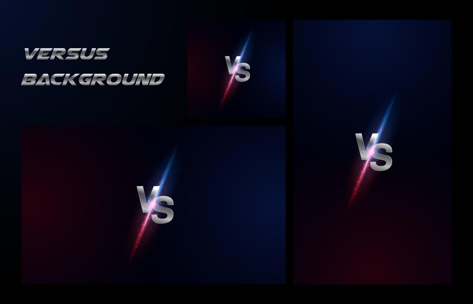 VS Versus Battle Fight Background Social Media Post. Landscape, Portrait, Square ratio. vector