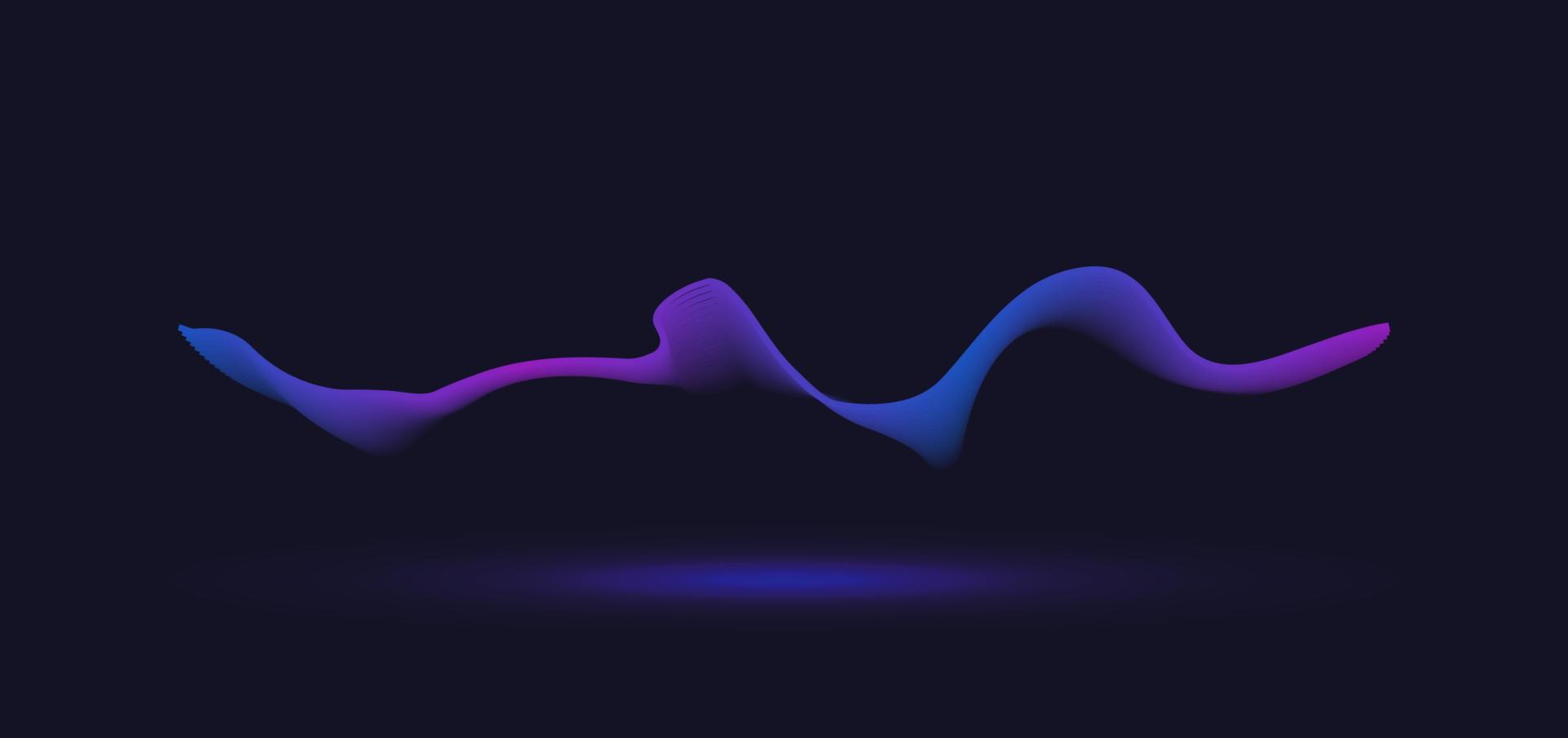Abstract motion wave line. Gradient line background vector design.