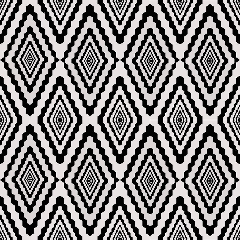 seamless geometric pattern Designed with geometric shapes hexagon For making clothes, carpets, embroidery clothes, illustration. photo