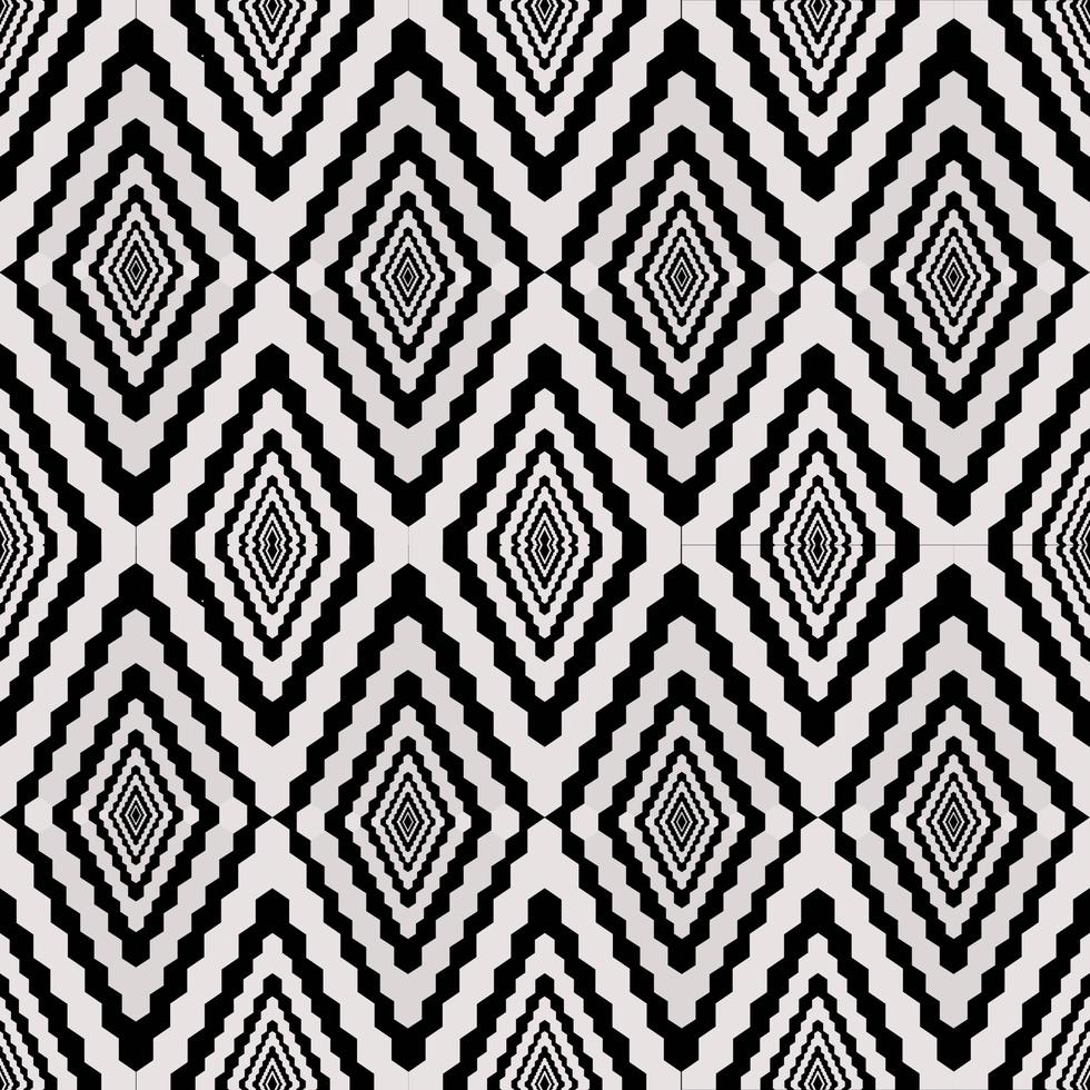 seamless geometric pattern Designed with geometric shapes hexagon For making clothes, carpets, embroidery clothes, illustration. photo