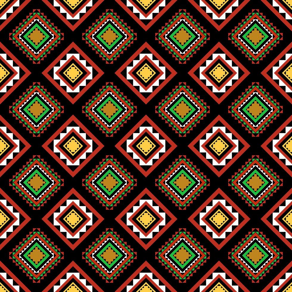 seamless ethnic pattern tribal pattern Designed with vintage geometric shapesillustration photo
