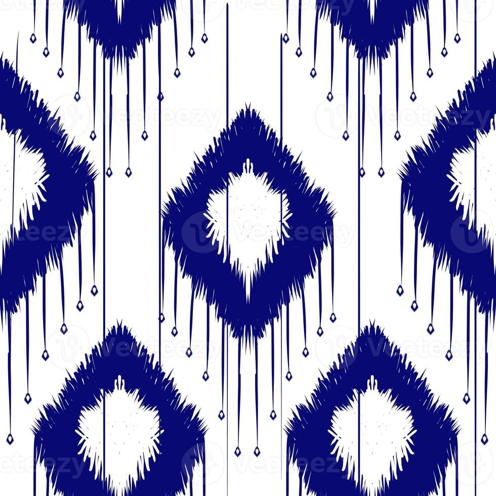 oriental geometric ikat design for background, carpet, wallpaper, clothing, embroidery  illustration. photo