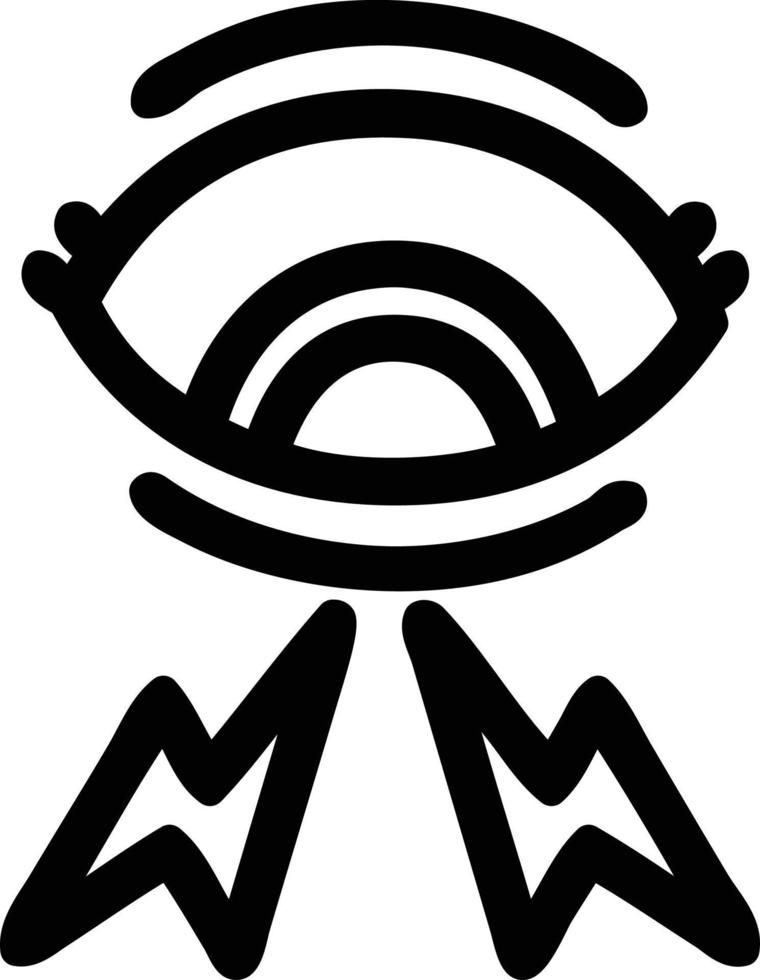 mystic eye icon vector