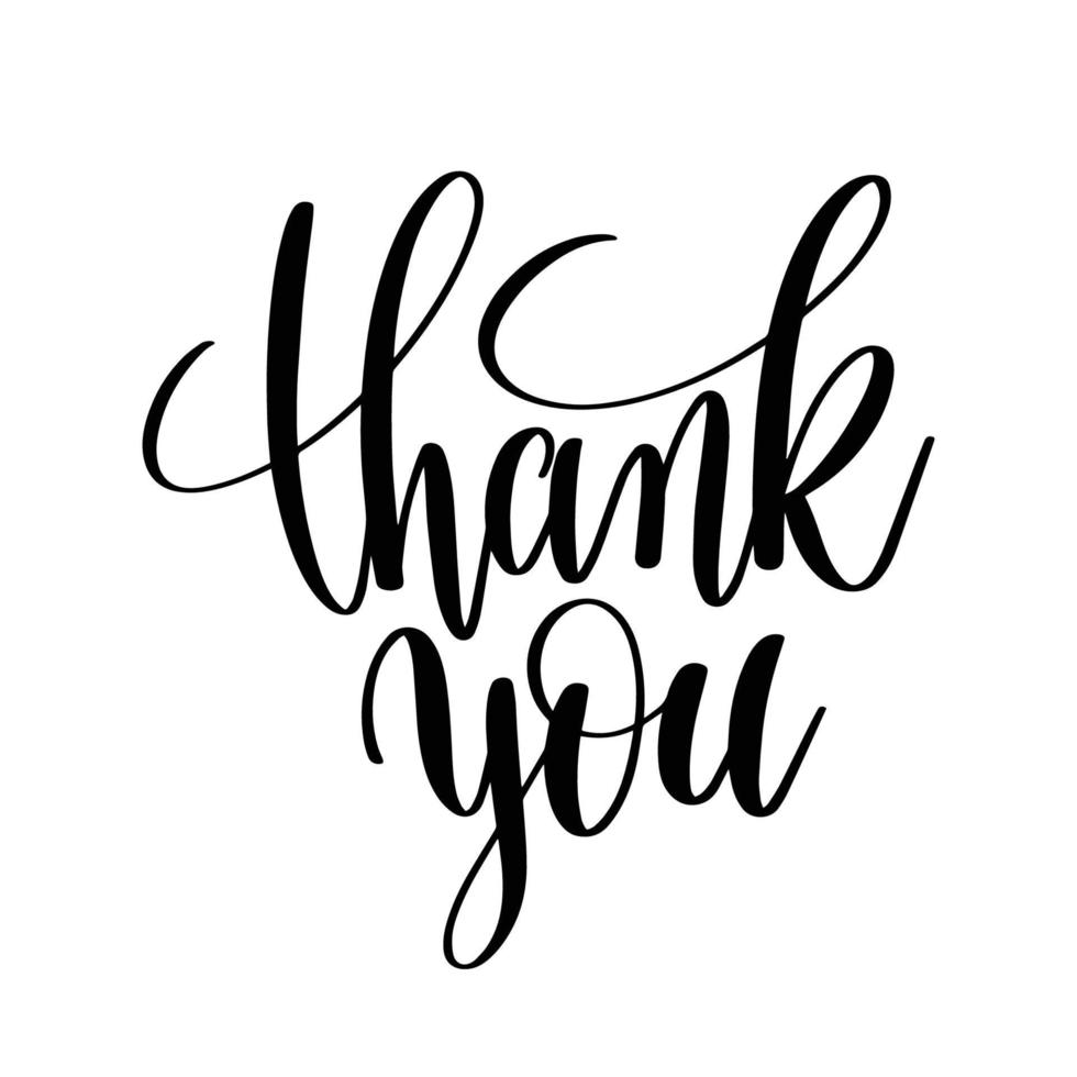 Thank You handwritten inscription.Can be used for t-shirt print, mug print, pillows, fashion print design, kids wear, baby shower, greeting and postcard. t-shirt design vector