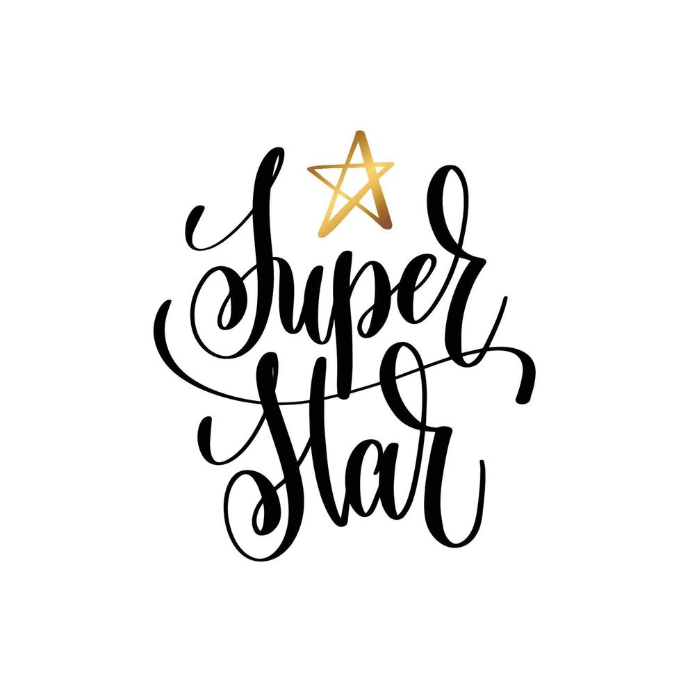 super estrella .puede usarse para impresión de camisetas, impresión de tazas, almohadas, diseño de impresión de moda, ropa para niños, baby shower, saludo y postal. diseño de camiseta vector