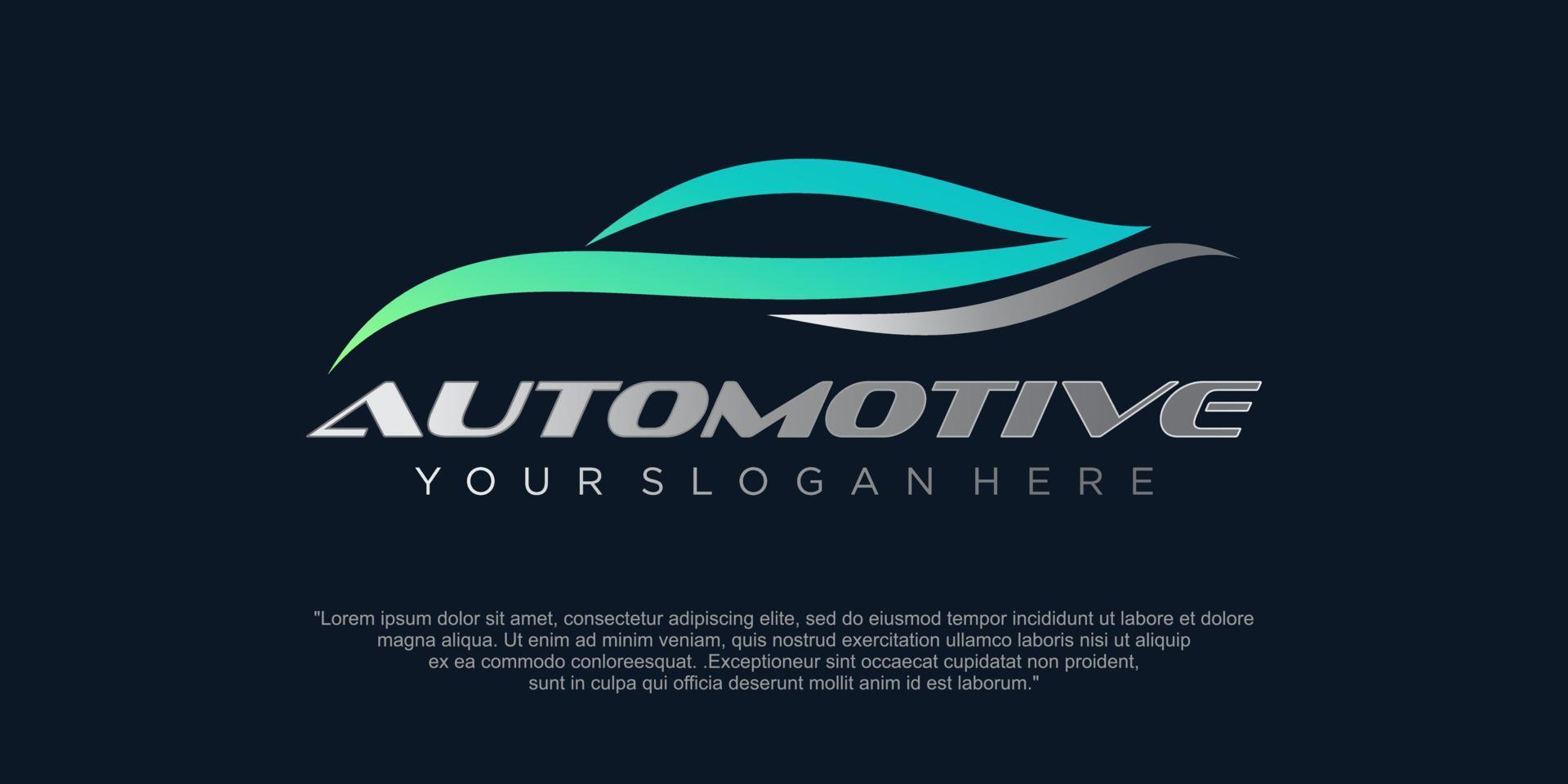 Car logo design  with creative modern concept vector