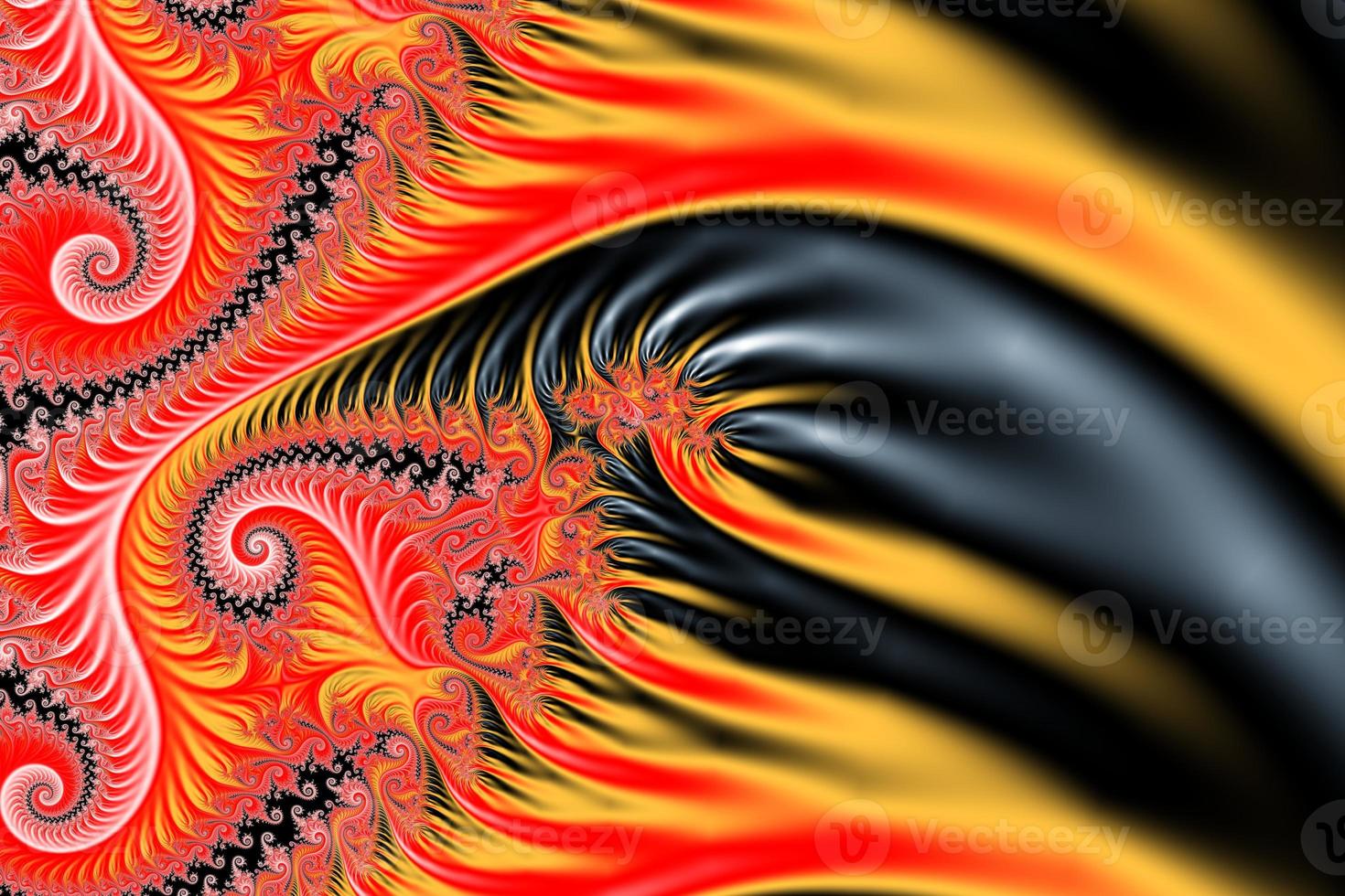 Beautiful zoom into the infinite mathematical mandelbrot set fractal. photo