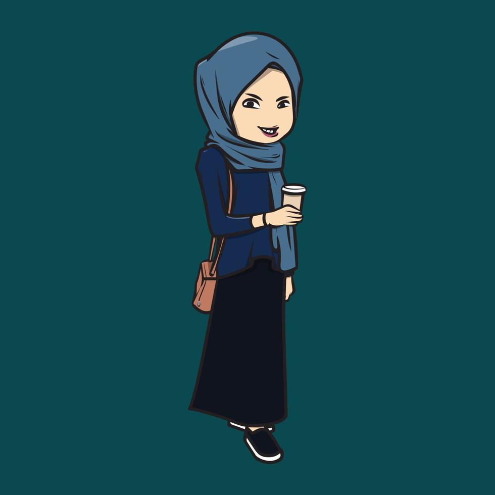 Muslim Woman GL vector
