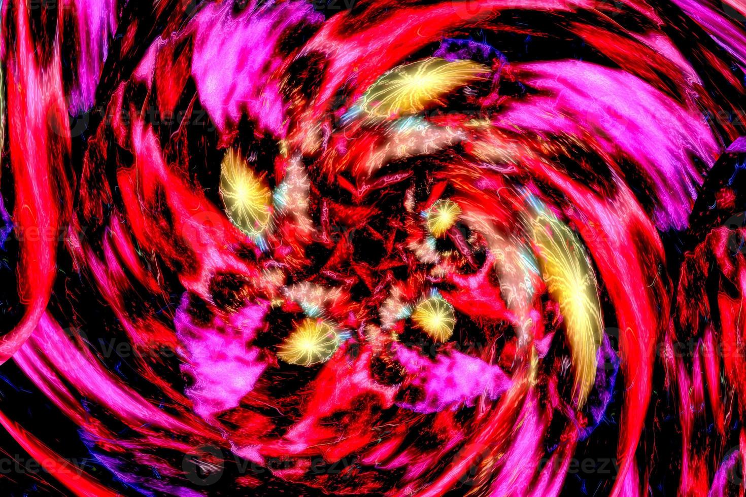 Light effects. Neon glow. Festive decoration. Abstract blurred background. Glowing texture and shining pattern. photo
