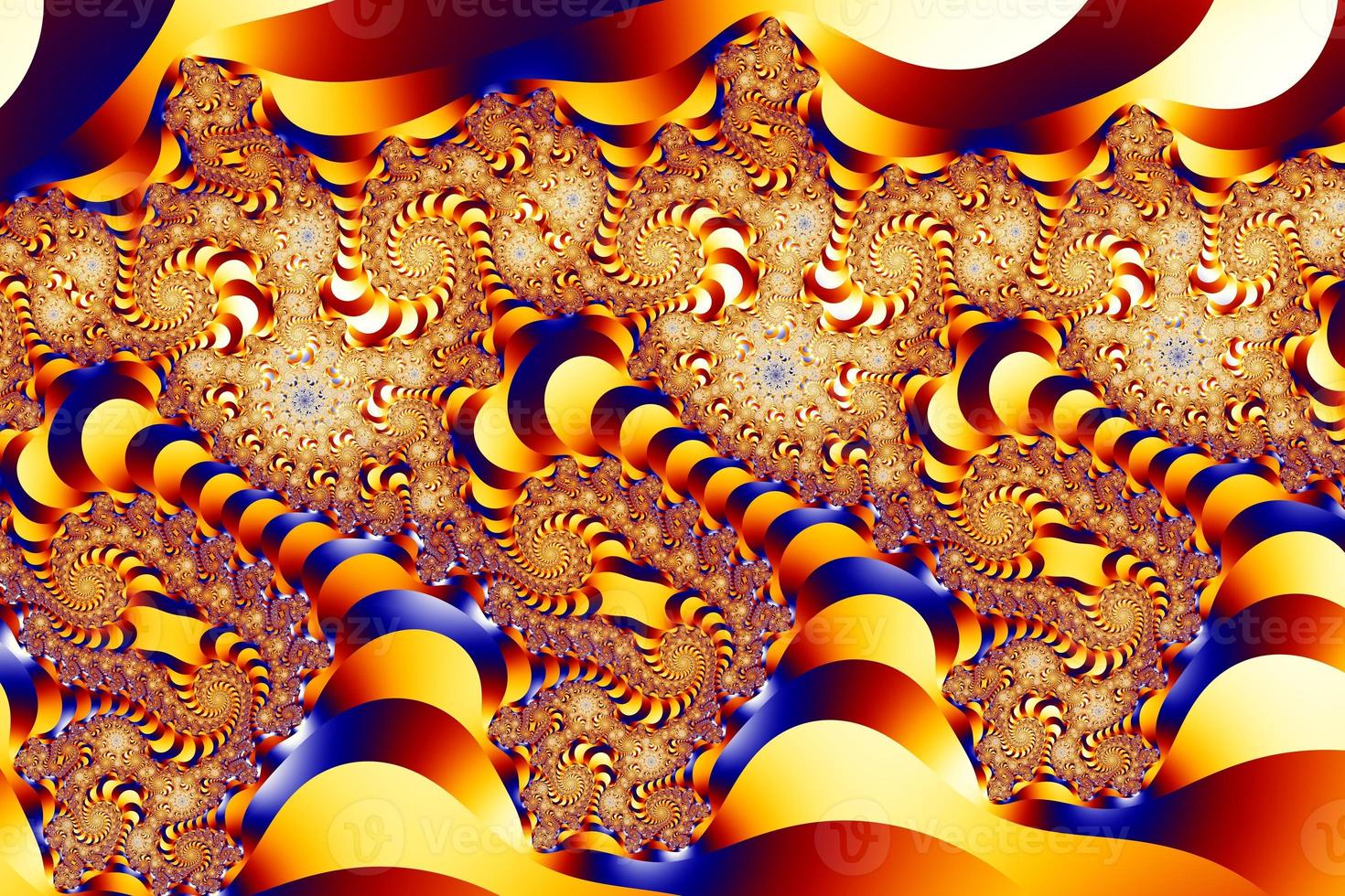 Beautiful zoom into the infinite mathematical mandelbrot set fractal. photo
